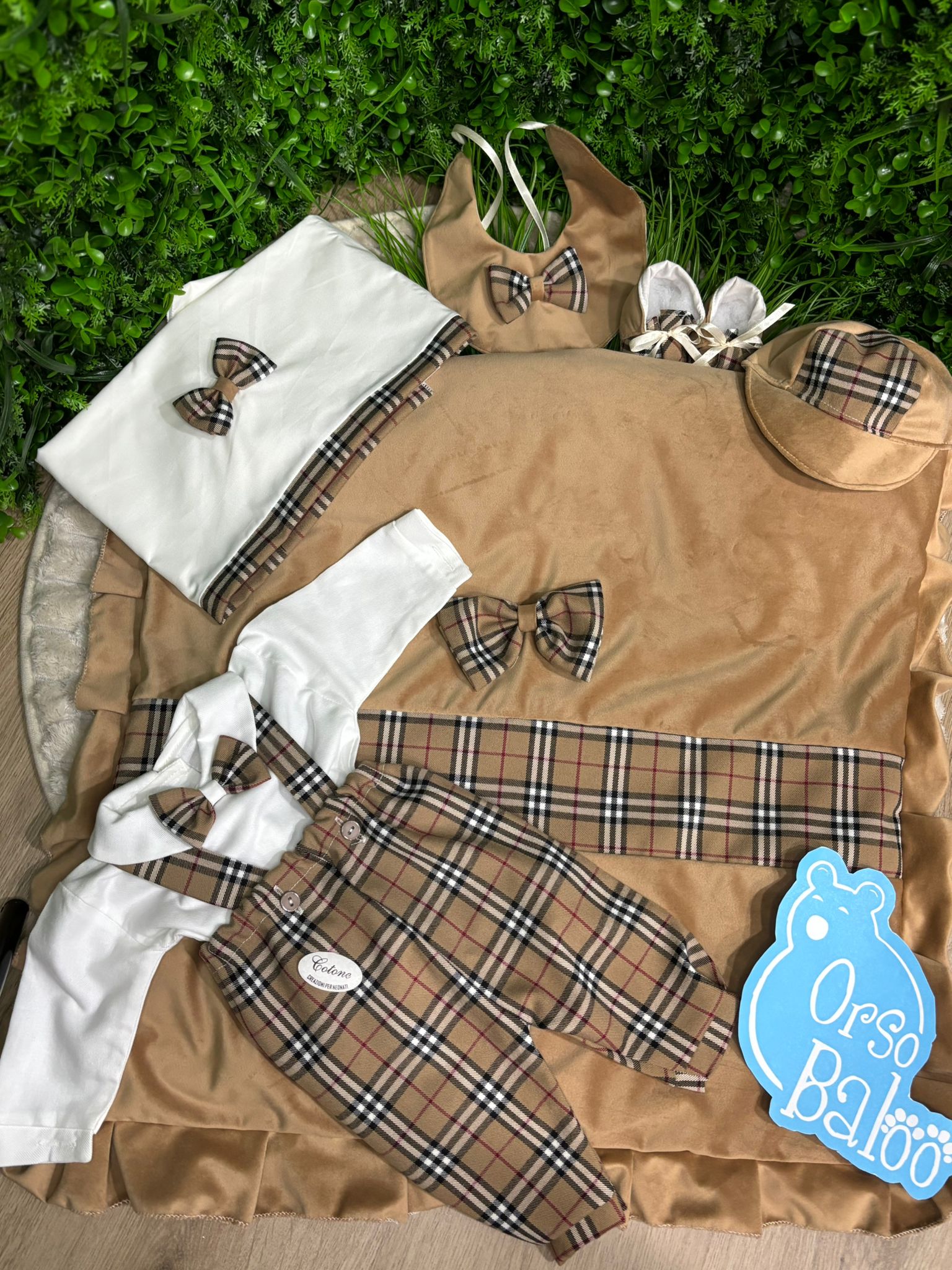 SET PRIMA NASCITA MOD. BURBERRY